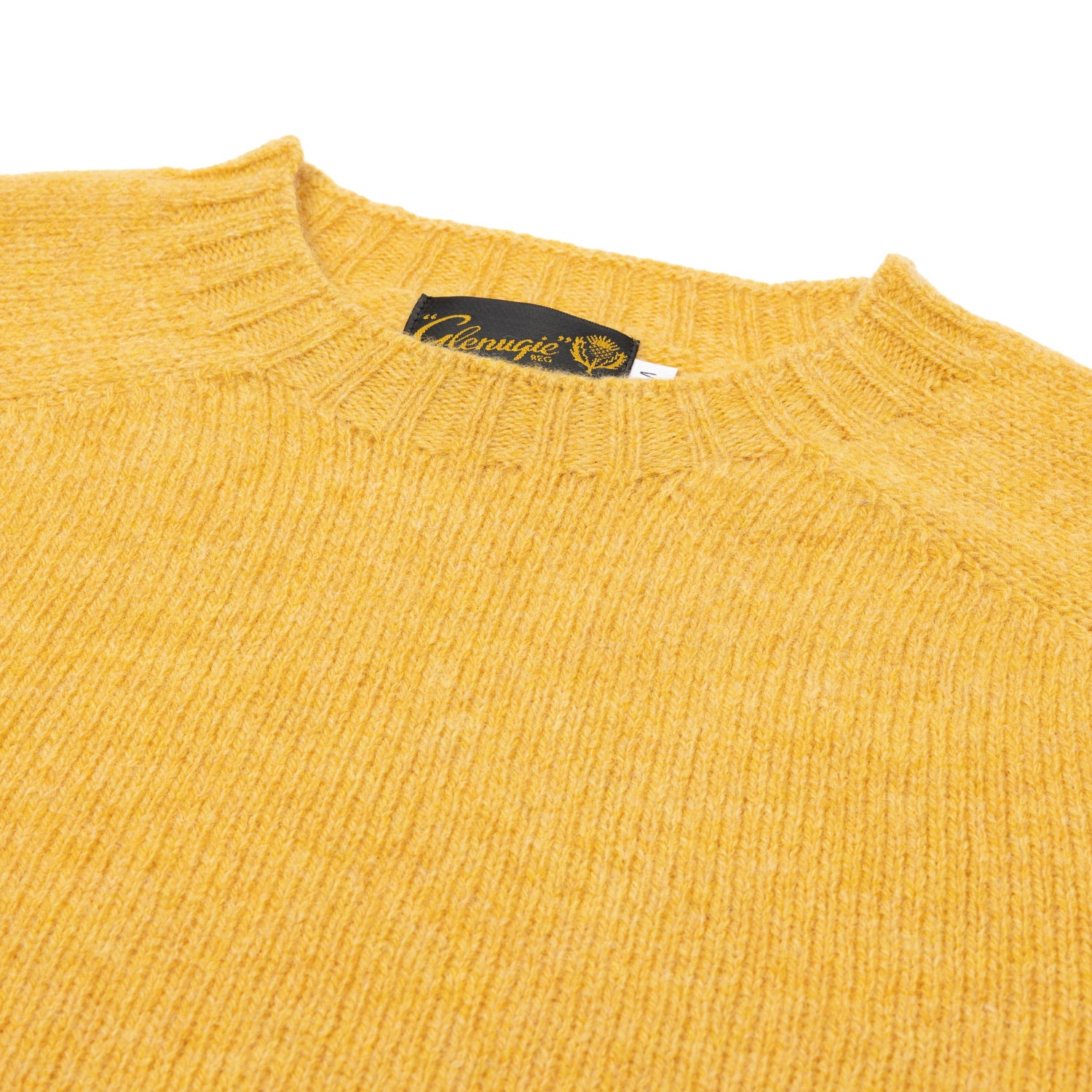 Glenugie exklusiv x  MJ: Pullover "Round Jumper" aus reiner Wolle - Circulare Knit Pure Soft Shetland